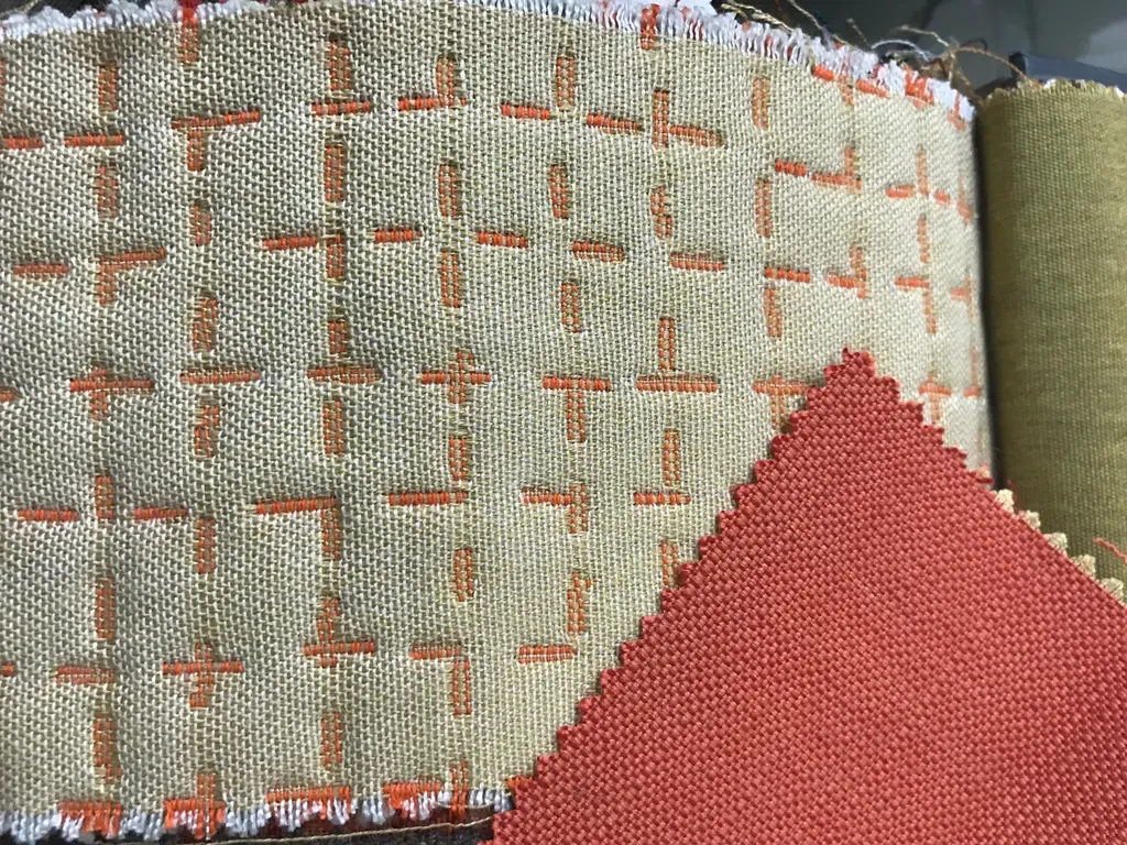 Close-up of premium textured fabrics from Noily's selection